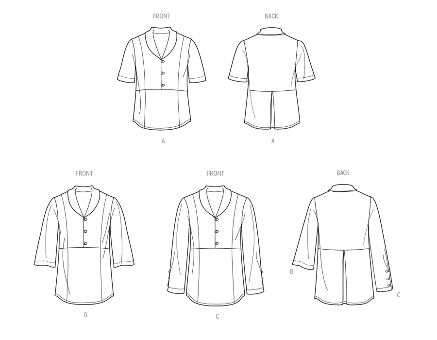 Simplicity Sewing Pattern 9890 Women's Tops from Jaycotts Sewing Supplies