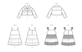 Simplicity Sewing Pattern 9899 Toddlers' Jacket and Dresses from Jaycotts Sewing Supplies