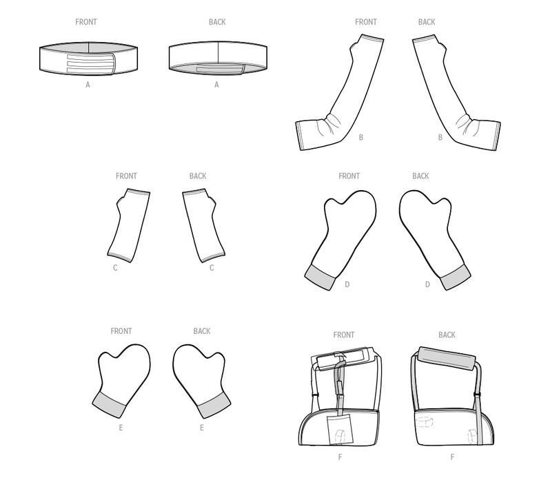 Simplicity Sewing Pattern 9902 Wrap, Sleeves and Mitt and Sling from Jaycotts Sewing Supplies