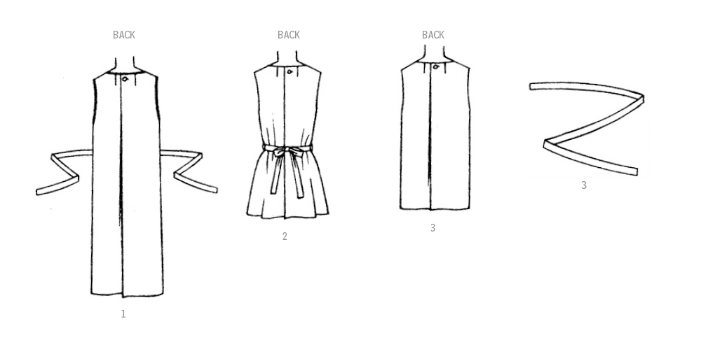 Simplicity Sewing Pattern 9906 Misses' 1960's Apron in Two Lengths from Jaycotts Sewing Supplies