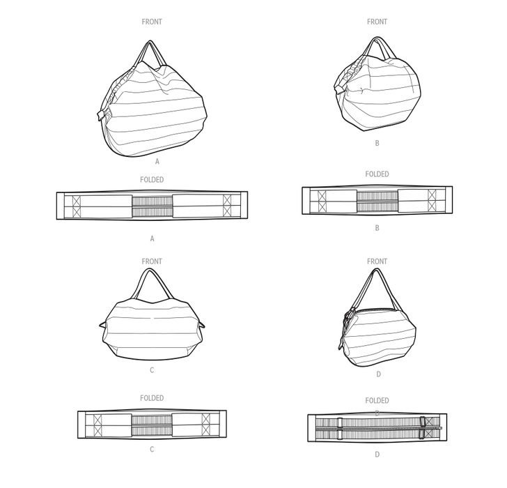 Simplicity Sewing Pattern 9908 Bag in Four Sizes from Jaycotts Sewing Supplies