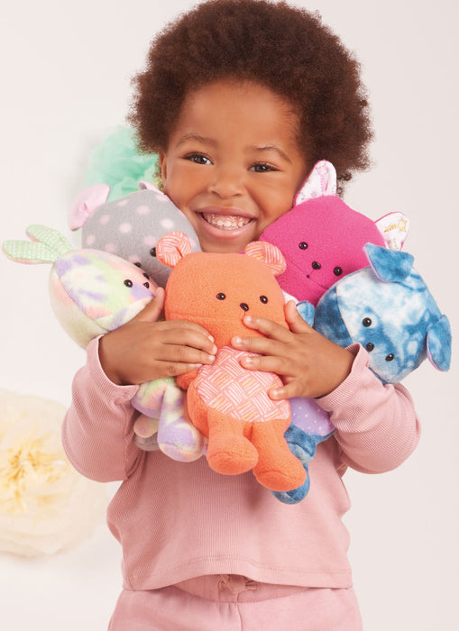 Simplicity Sewing Pattern 9909 Plush Animals By Carla Reiss Design from Jaycotts Sewing Supplies