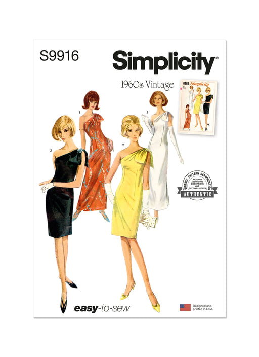 Simplicity Sewing Pattern 9916 Misses' Dress in Two Lengths from Jaycotts Sewing Supplies