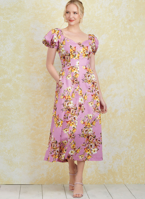 Simplicity Sewing Pattern 9918 Misses' Dress with Sleeve and Length Variations from Jaycotts Sewing Supplies