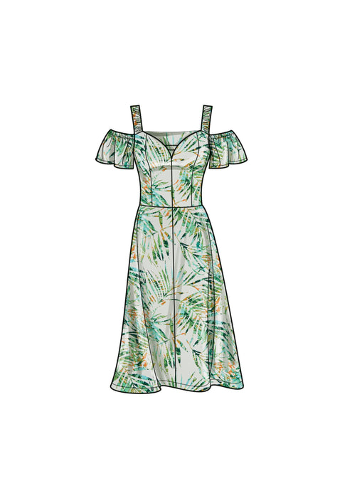 Simplicity Sewing Pattern 9918 Misses' Dress with Sleeve and Length Variations from Jaycotts Sewing Supplies