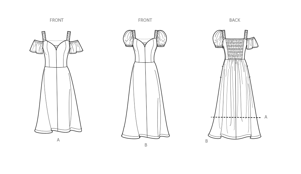 Simplicity Sewing Pattern 9918 Misses' Dress with Sleeve and Length Variations from Jaycotts Sewing Supplies