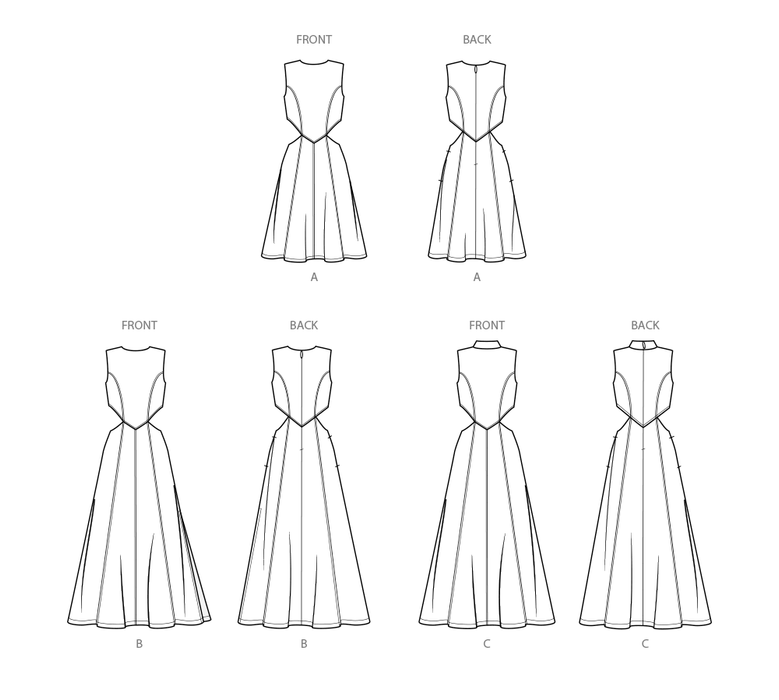Simplicity Sewing Pattern 9920 Misses' Dress with Neckline and Length Variations from Jaycotts Sewing Supplies