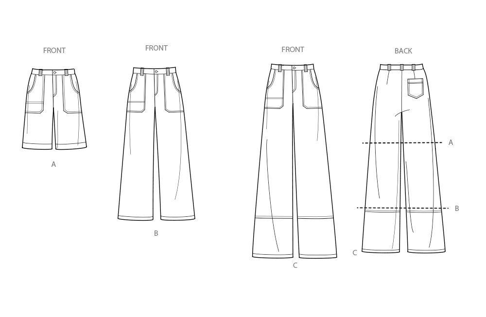 Simplicity Sewing Pattern 9923 Misses' Pants in Two Lengths and Shorts from Jaycotts Sewing Supplies