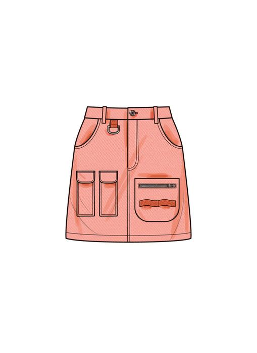 Simplicity Sewing Pattern 9924 Misses' Cargo Skirts from Jaycotts Sewing Supplies