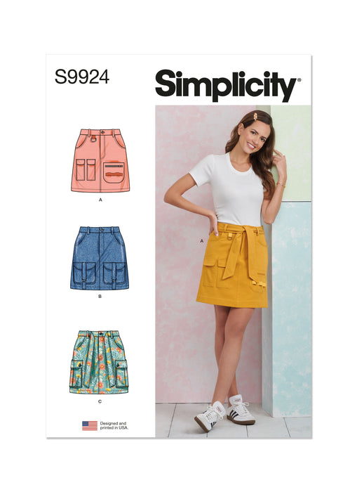 Simplicity Sewing Pattern 9924 Misses' Cargo Skirts from Jaycotts Sewing Supplies
