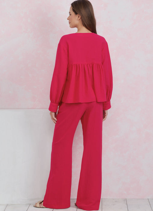 Simplicity Sewing Pattern 9928 Misses' Lounge Tops, Pants and Shorts from Jaycotts Sewing Supplies