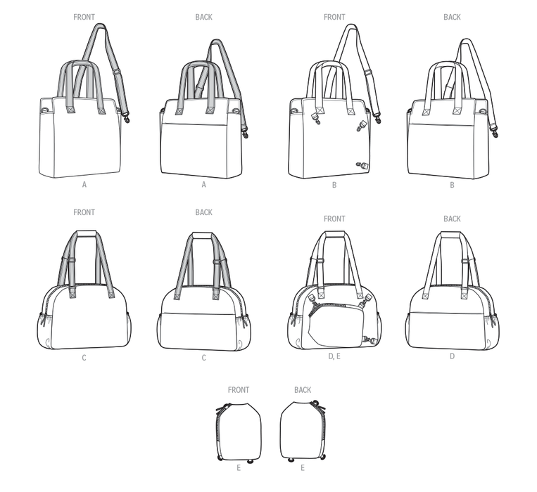 Simplicity Sewing Pattern 9935 Totes and Pickleball Paddle Cover from Jaycotts Sewing Supplies