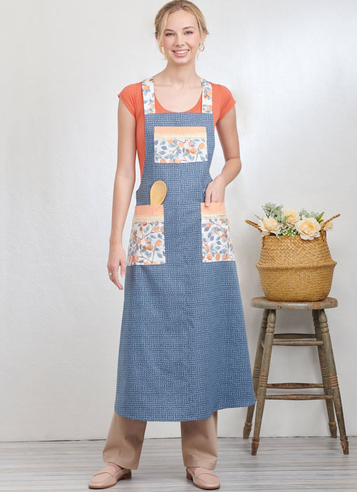 Simplicity Sewing Pattern 9938 Misses' Pullover Aprons from Jaycotts Sewing Supplies