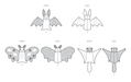Simplicity Sewing Pattern 9940 Plush Bat, Moth and Flying Squirrel from Jaycotts Sewing Supplies