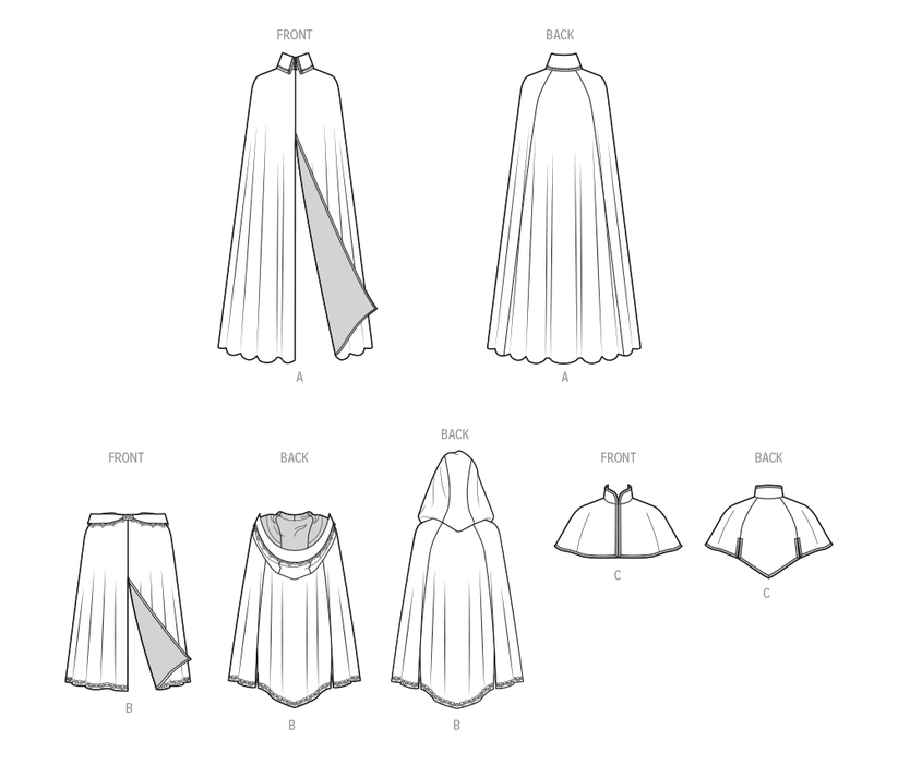 Simplicity Pattern 9944 Misses' Capelet and Cape from Jaycotts Sewing Supplies