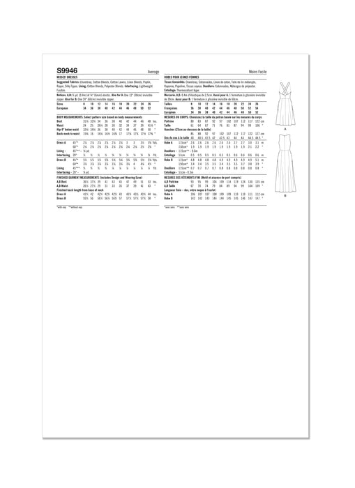 Simplicity Sewing Pattern 9946 Dresses by Mimi G Style from Jaycotts Sewing Supplies