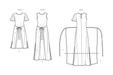 Simplicity Sewing Pattern 9947 easy to sew Knit Dress from Jaycotts Sewing Supplies