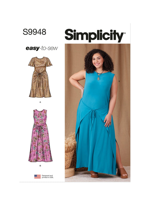 Simplicity Sewing Pattern 9948 Women's Easy to Sew Knit Dress from Jaycotts Sewing Supplies