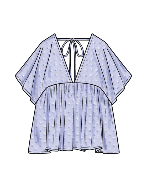 Simplicity Sewing Pattern 9951 Flowy Tops from Jaycotts Sewing Supplies
