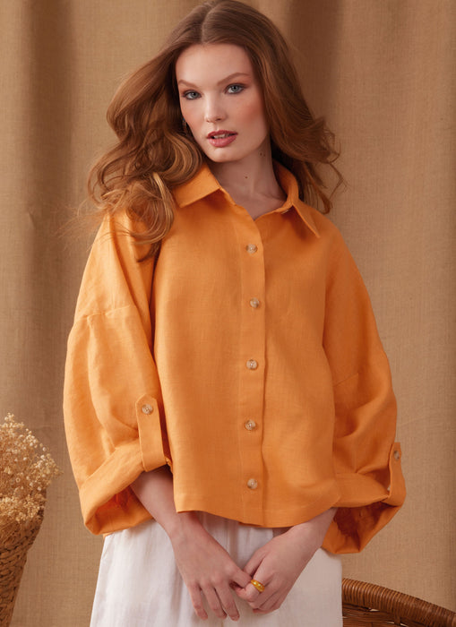 Simplicity Sewing Pattern 9952 Oversized Shirts from Jaycotts Sewing Supplies