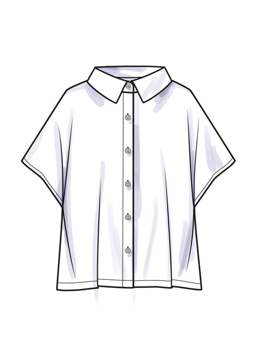 Simplicity Sewing Pattern 9952 Oversized Shirts from Jaycotts Sewing Supplies