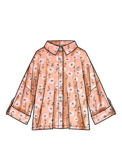 Simplicity Sewing Pattern 9952 Oversized Shirts from Jaycotts Sewing Supplies