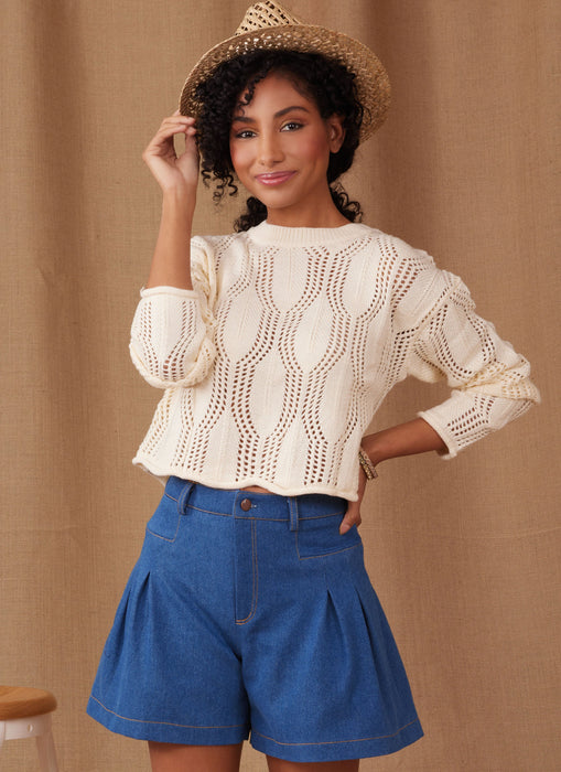 Simplicity Sewing Pattern 9955 Pleated Shorts and Trousers from Jaycotts Sewing Supplies