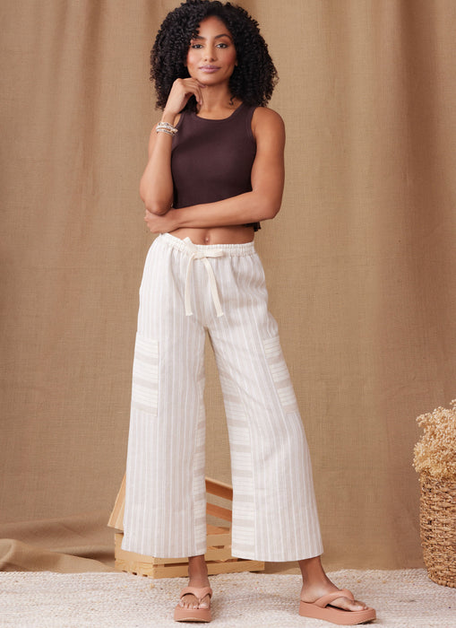 Simplicity Sewing Pattern 9956 Wide Leg Trousers and shorts from Jaycotts Sewing Supplies