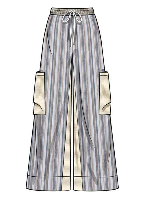Simplicity Sewing Pattern 9956 Wide Leg Trousers and shorts from Jaycotts Sewing Supplies