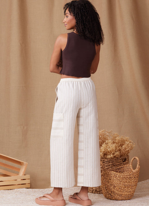 Simplicity Sewing Pattern 9956 Wide Leg Trousers and shorts from Jaycotts Sewing Supplies