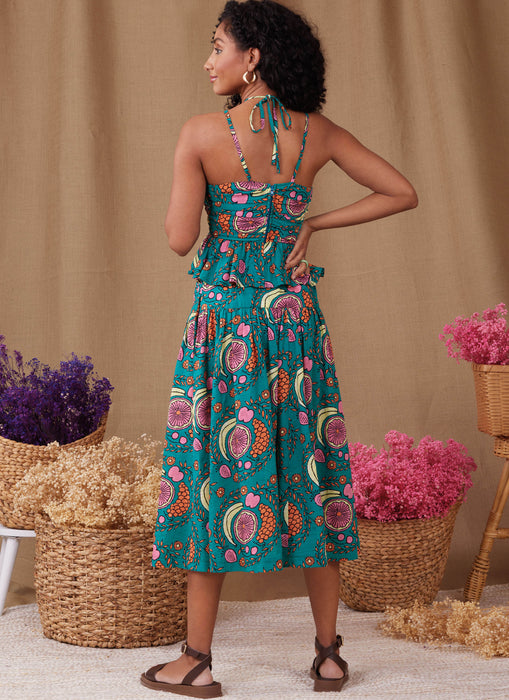 Simplicity Sewing Pattern 9958 Flouncy Top and Skirt from Jaycotts Sewing Supplies