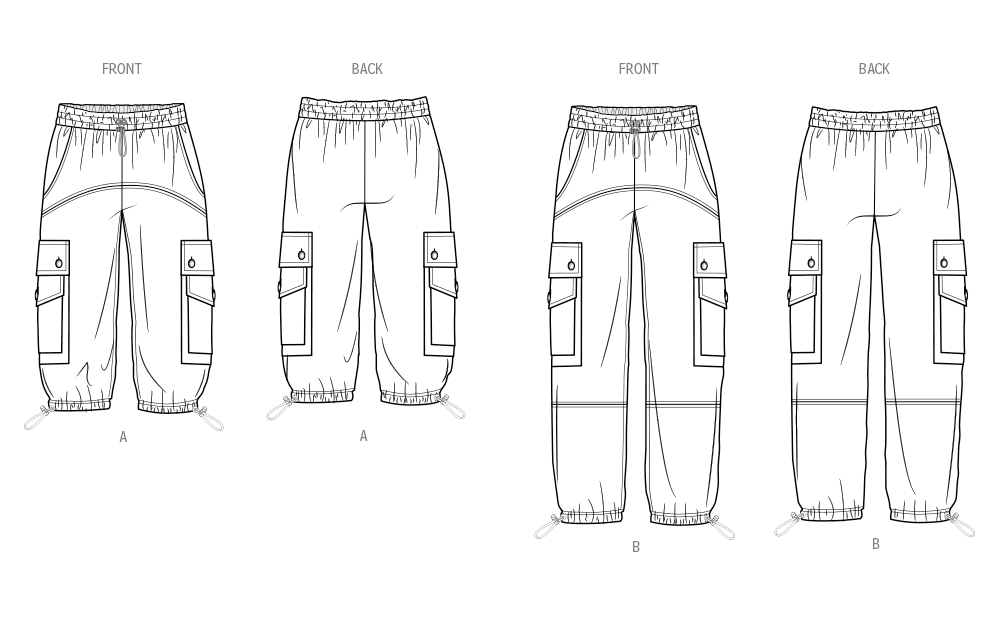Simplicity Sewing Pattern 9959 Unisex Cargo Pants from Jaycotts Sewing Supplies
