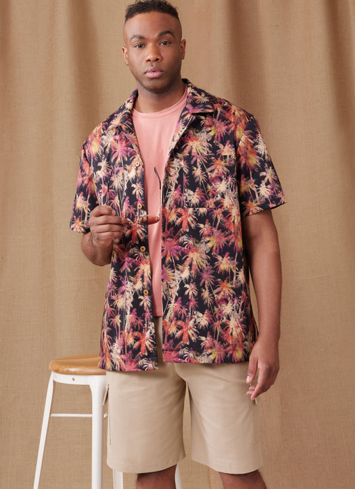 Simplicity Sewing Pattern 9960 Men's Knit T-Shirt, Shirt and Shorts from Jaycotts Sewing Supplies