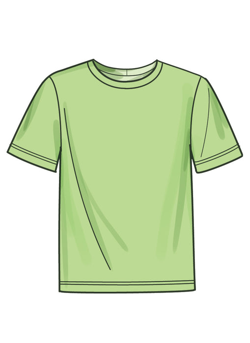 Simplicity Sewing Pattern 9960 Men's Knit T-Shirt, Shirt and Shorts from Jaycotts Sewing Supplies