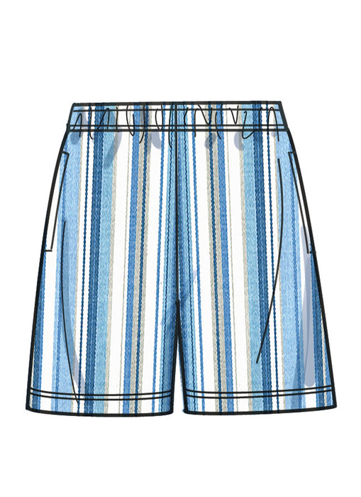 Simplicity Sewing Pattern 9960 Men's Knit T-Shirt, Shirt and Shorts from Jaycotts Sewing Supplies