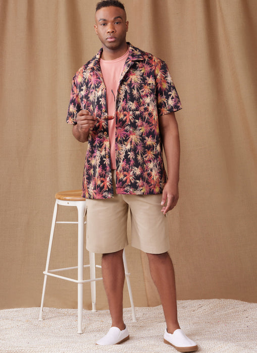 Simplicity Sewing Pattern 9960 Men's Knit T-Shirt, Shirt and Shorts from Jaycotts Sewing Supplies