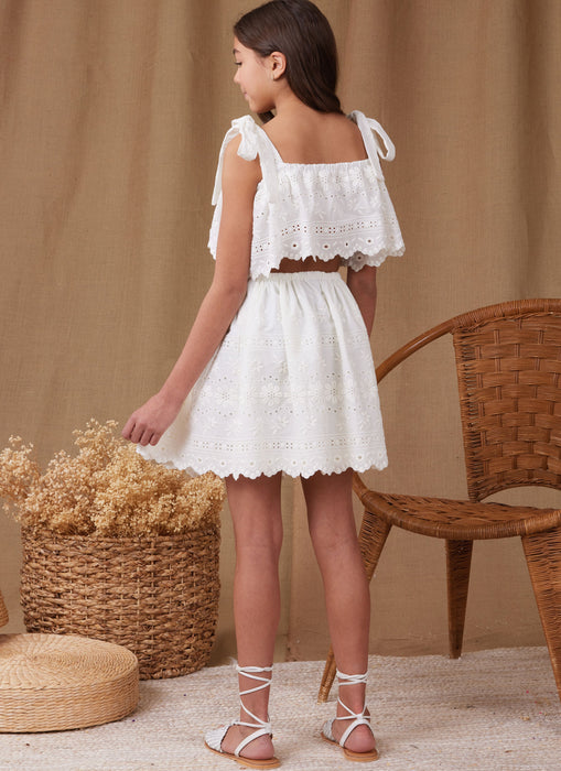 Simplicity Sewing Pattern 9963 Girls Tops, Skirts, and Dresses from Jaycotts Sewing Supplies