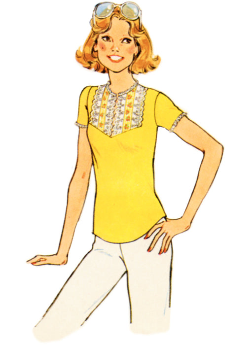 Simplicity Sewing Pattern 9965 Vintage 1970's Knit Tops from Jaycotts Sewing Supplies