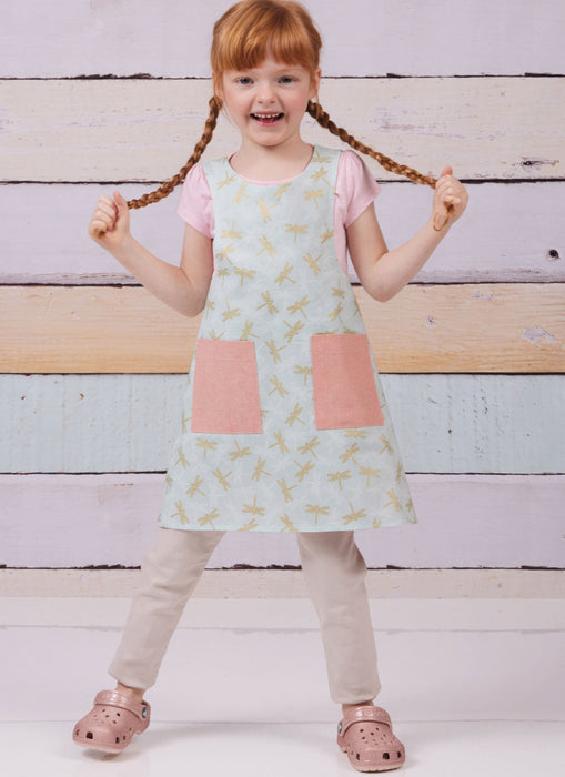Simplicity Sewing Pattern 9969 Children's and Women's Reversible Aprons from Jaycotts Sewing Supplies