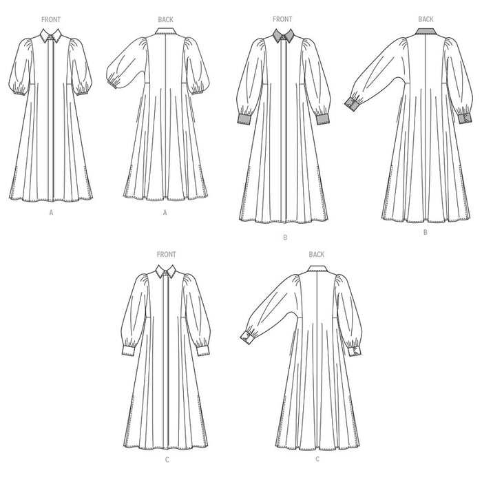 Simplicity Sewing Pattern 3193 Misses' Shirtdress with Sleeve and Length Variations from Jaycotts Sewing Supplies