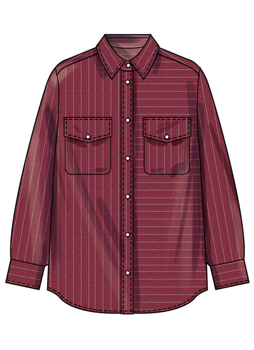 Simplicity Sewing Pattern 3194 Misses' Shirt with Sleeve Variations from Jaycotts Sewing Supplies