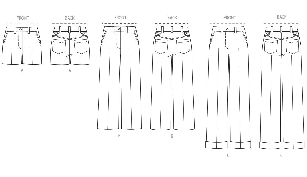 Simplicity Sewing Pattern 3199 Misses' and Miss Petite Shorts and Pants from Jaycotts Sewing Supplies