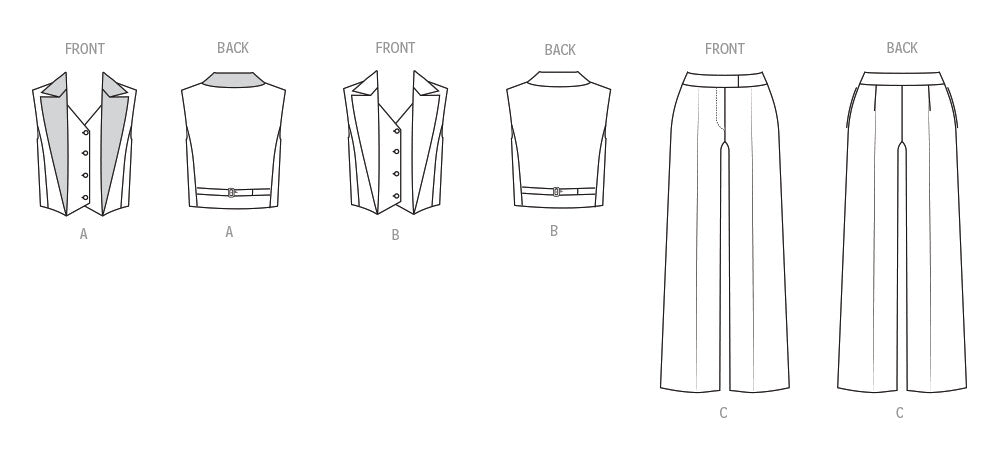 Simplicity Sewing Pattern 3200 Misses' Vest and Pants from Jaycotts Sewing Supplies
