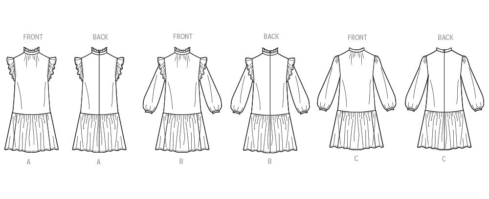 Simplicity Sewing Pattern 3211 Girls' Dress with Sleeve Variations from Jaycotts Sewing Supplies