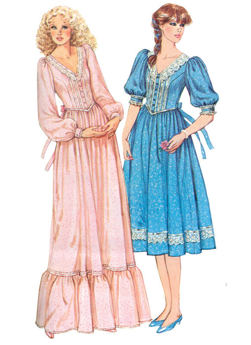 Simplicity Sewing Pattern 3213 Misses' Lace Trimmed Dress in Two Lengths by Gunne Sax by Jessica McClintock from Jaycotts Sewing Supplies