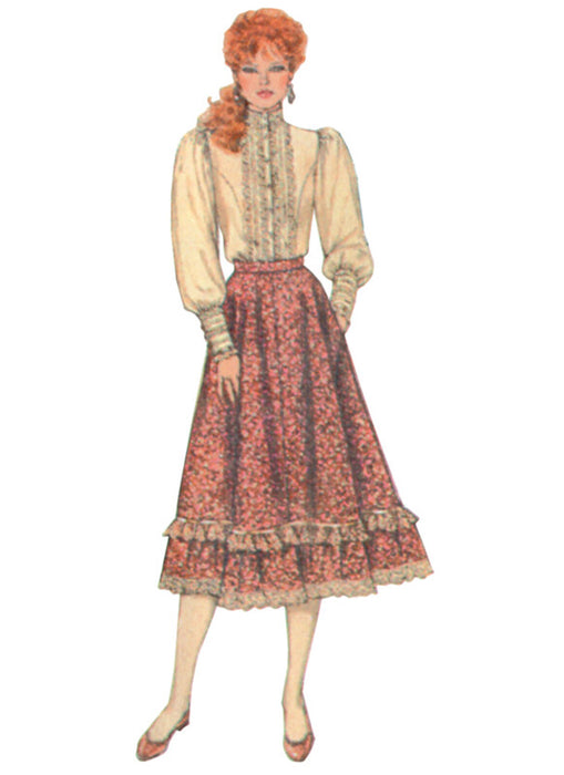 Simplicity Sewing Pattern 3214 Misses' Skirt, Blouse and Unlined Quilted Jacket by Gunne Sax by Jessica McClintock from Jaycotts Sewing Supplies