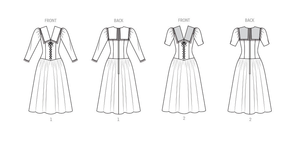 Simplicity Sewing Pattern 3216 Misses' and Miss Petite Dress with Fitted Bodice by Gunne Sax by Jessica McClintock from Jaycotts Sewing Supplies