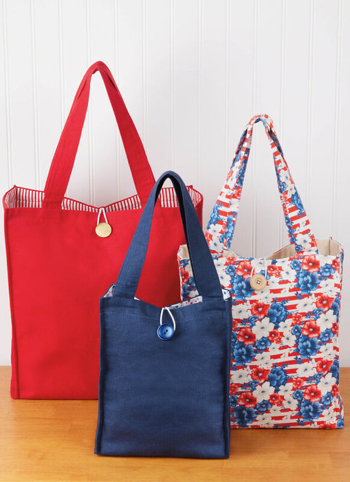 Simplicity Sewing Pattern 3217 Learn to Sew Totes in Three Sizes from Jaycotts Sewing Supplies