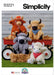 Simplicity Sewing Pattern 3221 Plush Highland Cows by Carla Reiss from Jaycotts Sewing Supplies