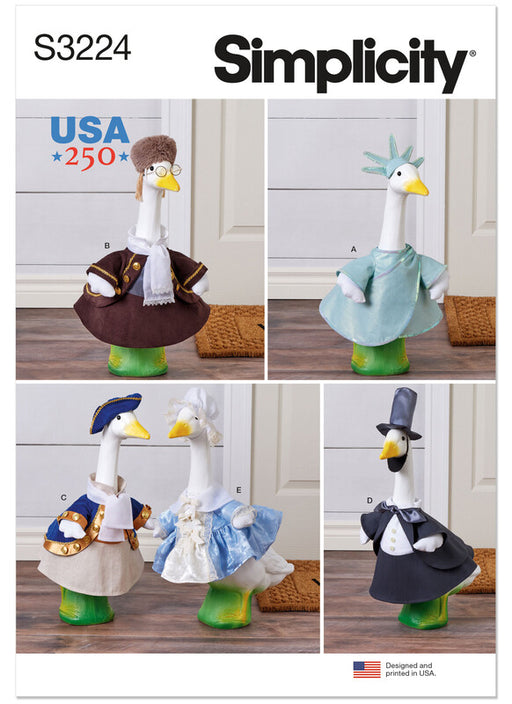 Simplicity Sewing Pattern 3224 America 250 Porch Geese Clothes from Jaycotts Sewing Supplies